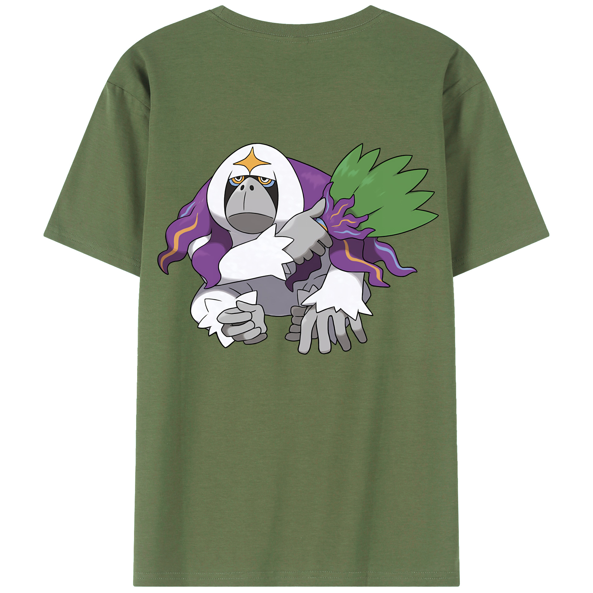 （画像用） ポケットモンスター Pokémon 綿100％ メンズ半袖Tシャツ（バックプリント） 通気性